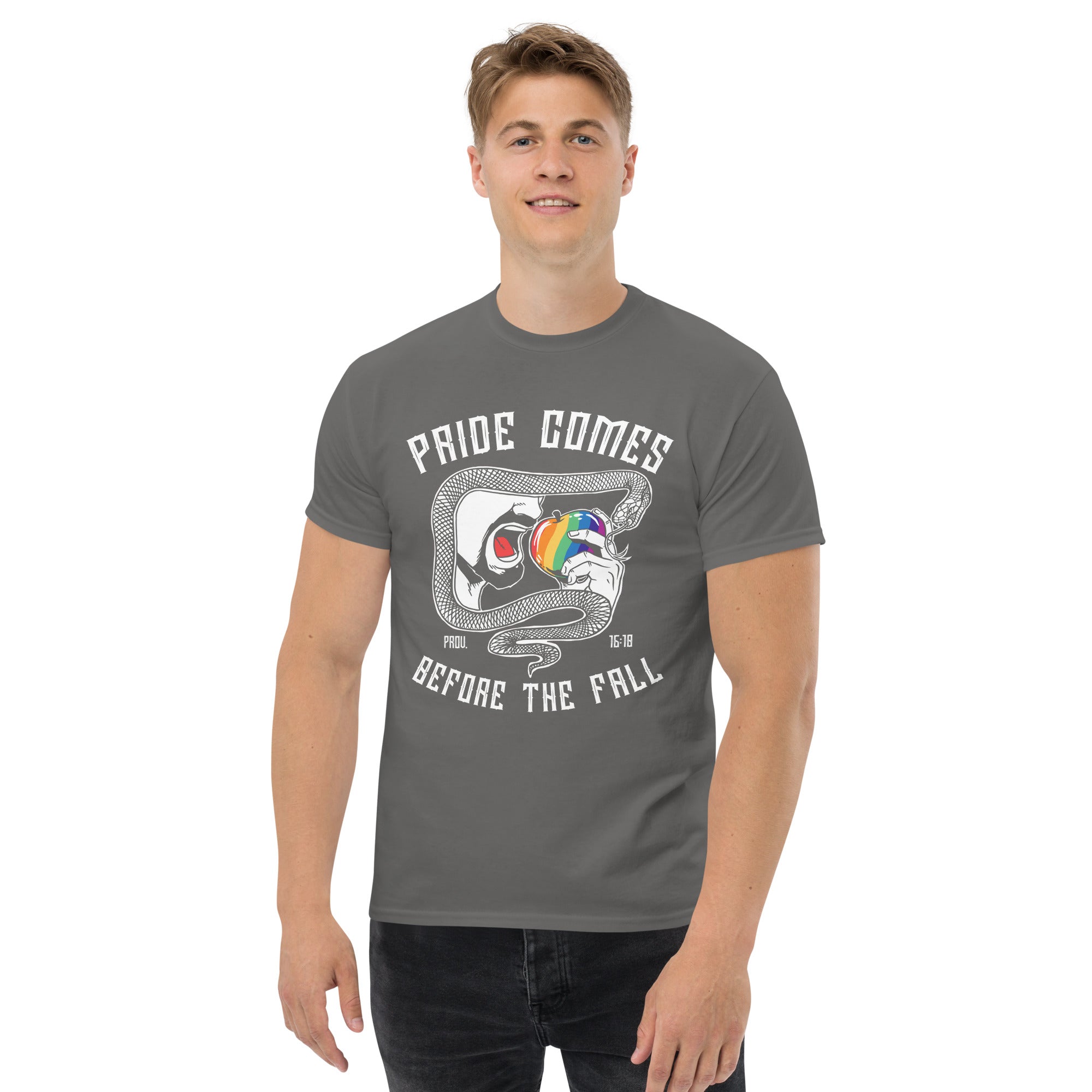 "Pride Comes Before The Fall." (Adam) - Men's Classic Tee