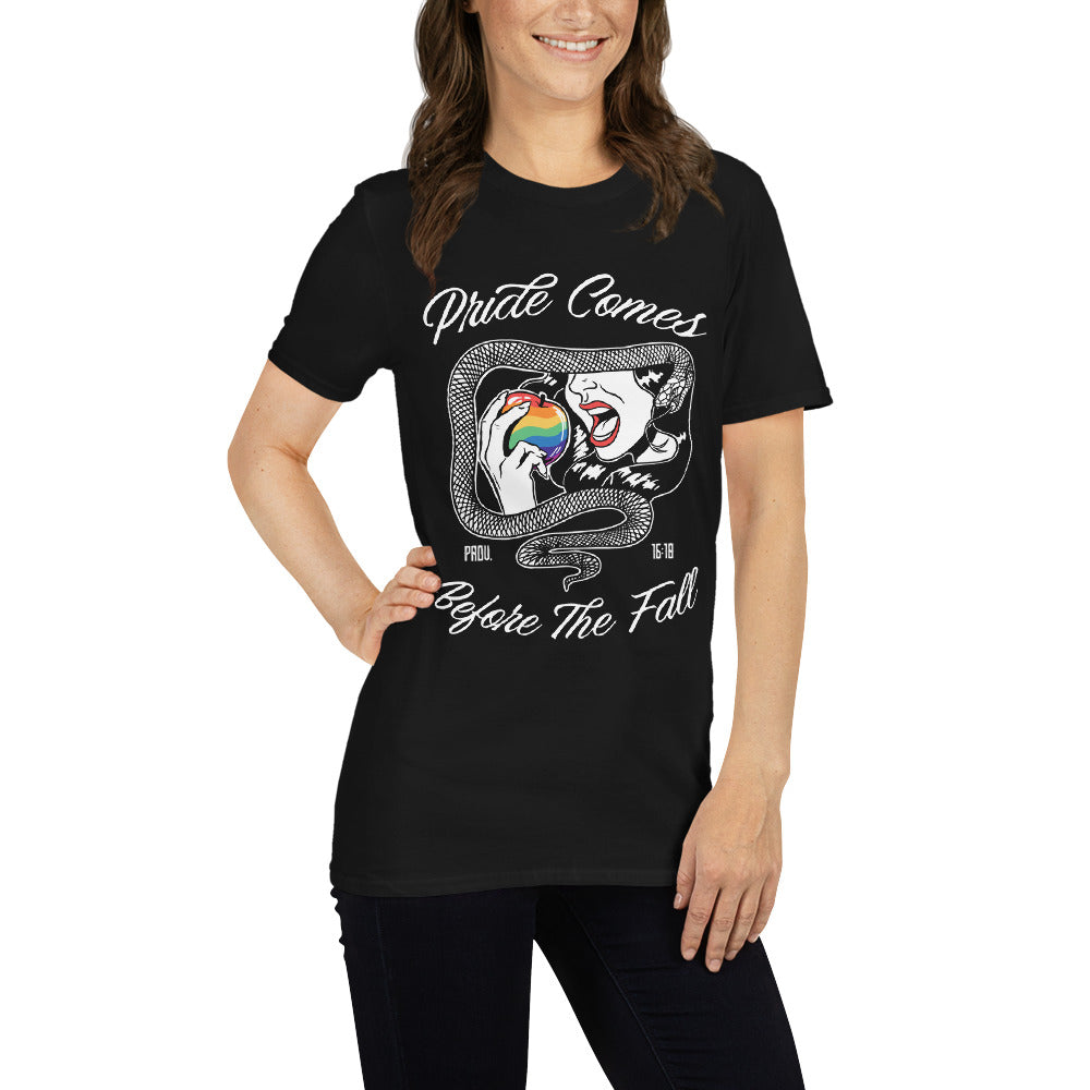 "Pride Comes Before The Fall." (Eve) - Women’s T-Shirt