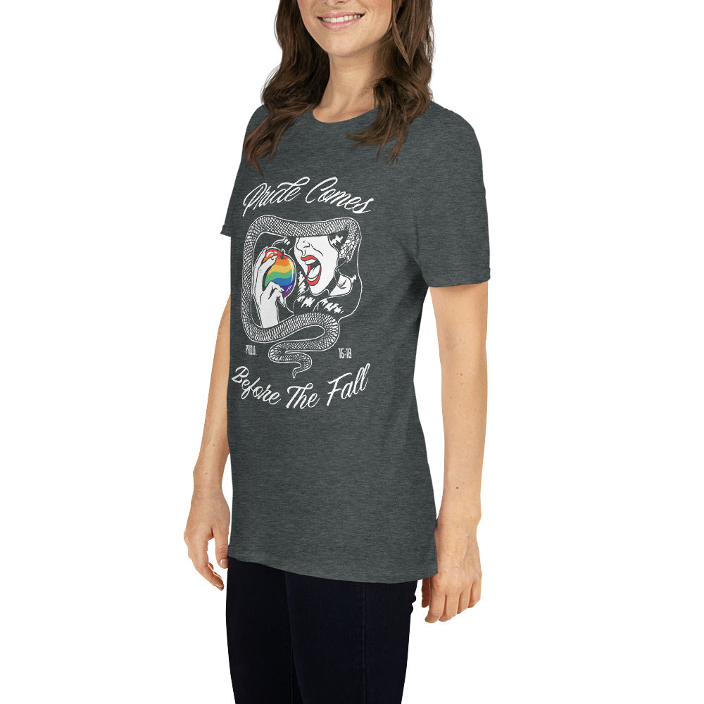 "Pride Comes Before The Fall." (Eve) - Women’s T-Shirt
