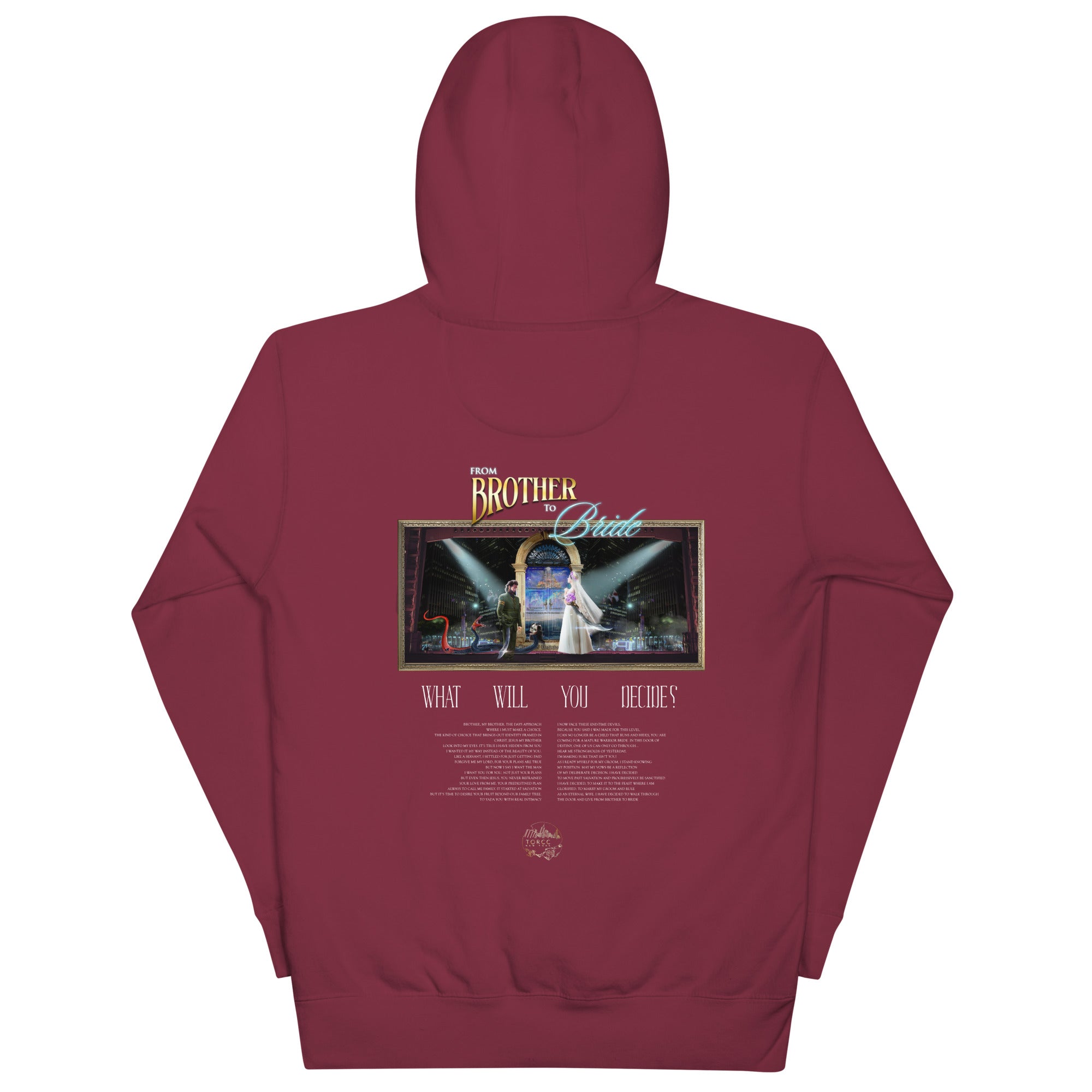 "Brother To Bride" Banner Unisex Hoodie