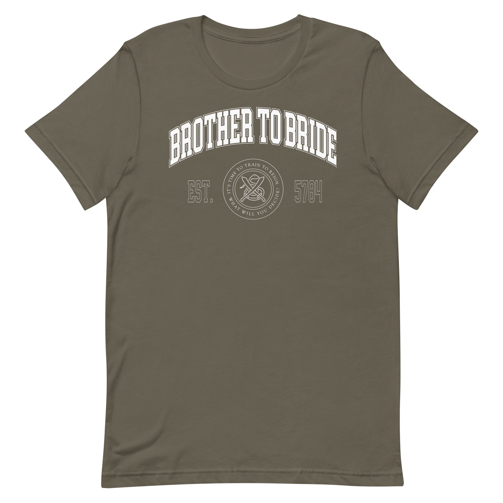 "Brother To Bride" Collegiate Unisex T-Shirt