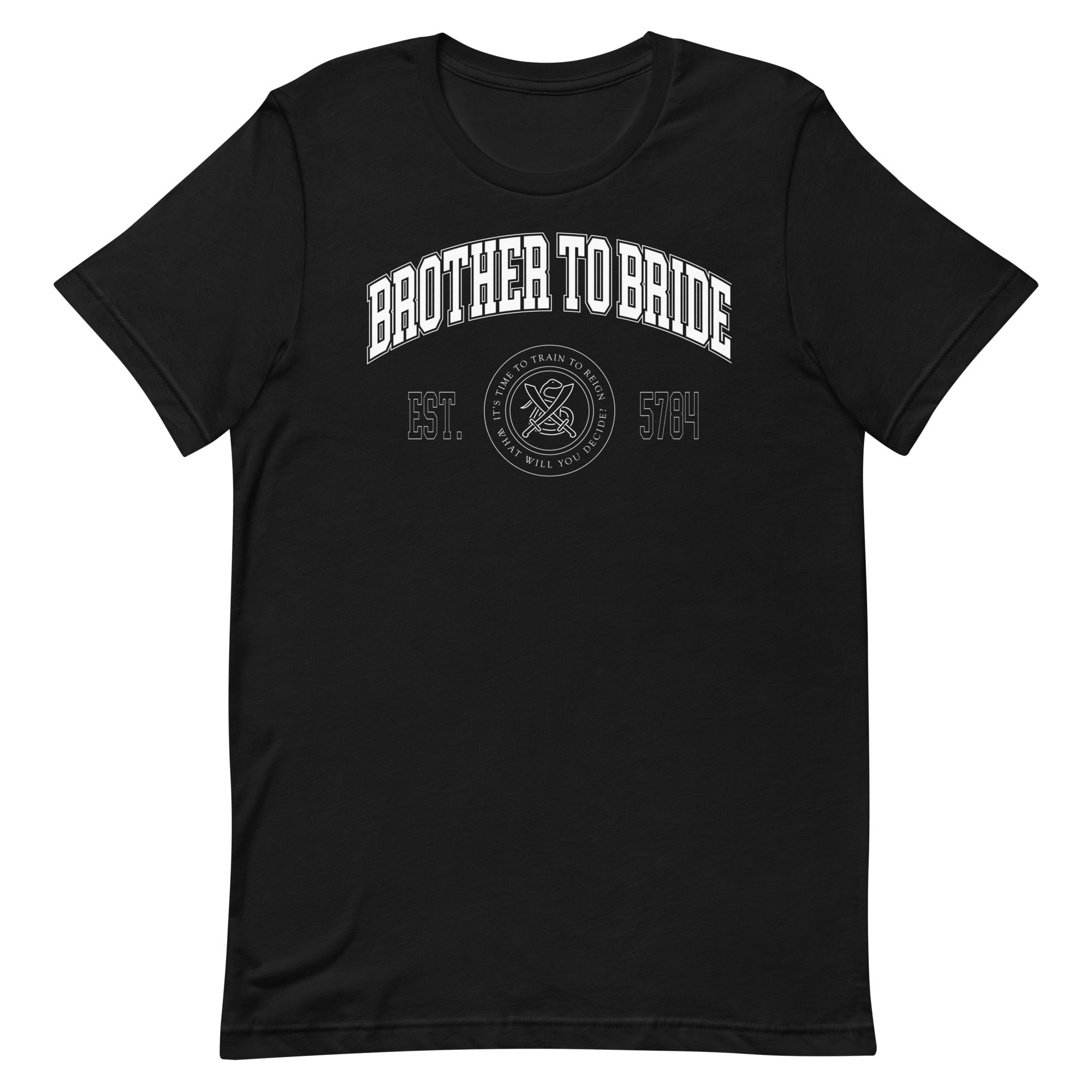 "Brother To Bride" Collegiate Unisex T-Shirt