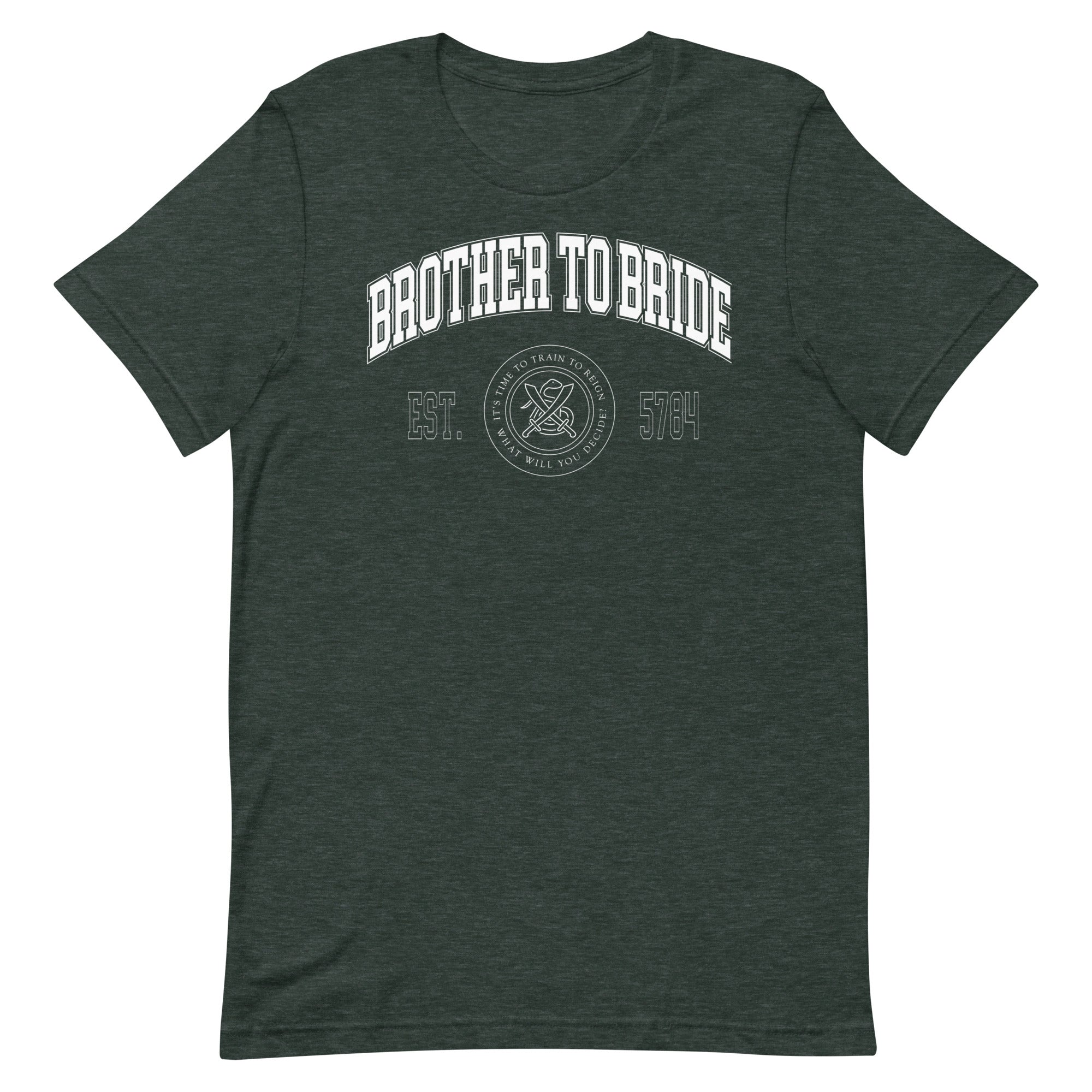 "Brother To Bride" Collegiate Unisex T-Shirt