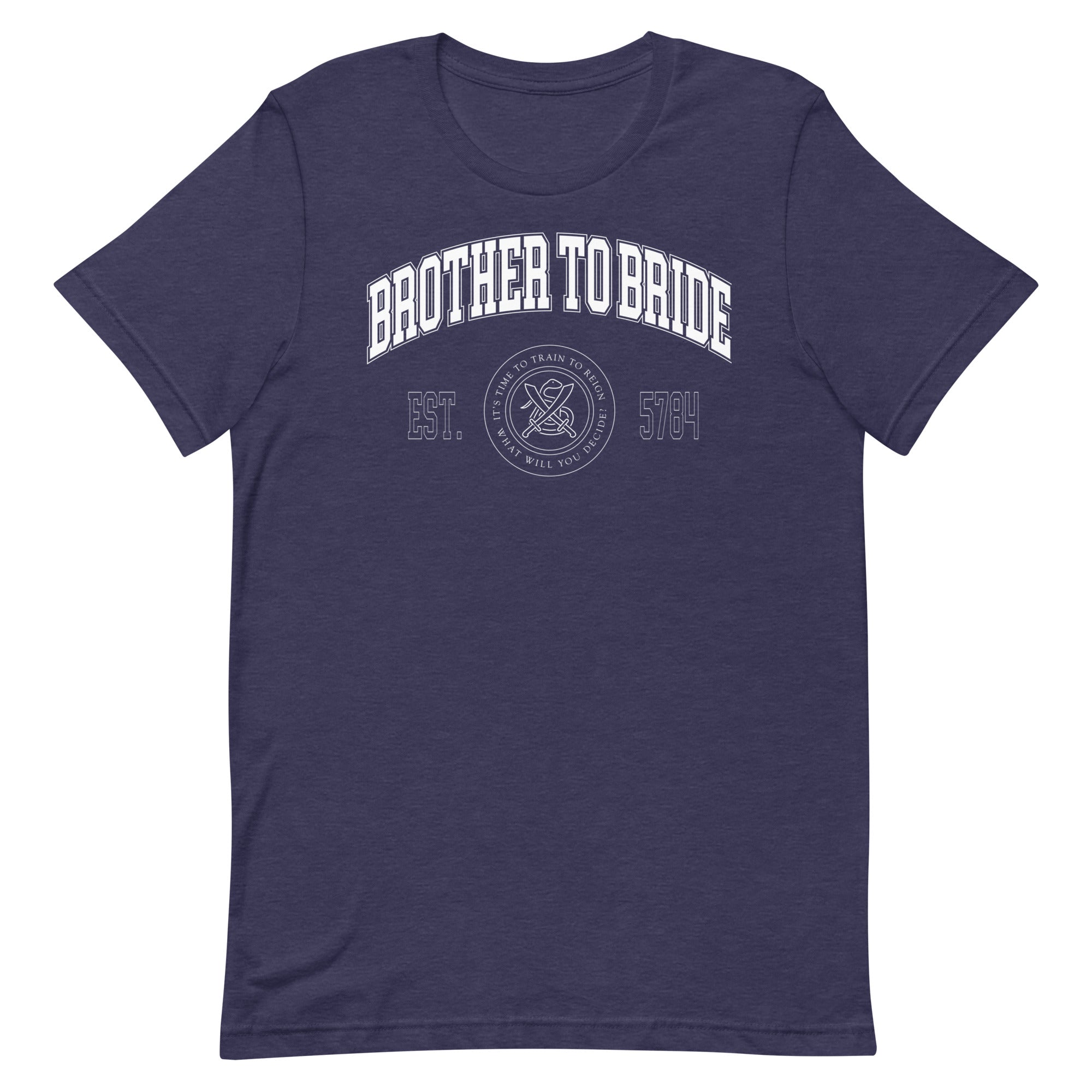 "Brother To Bride" Collegiate Unisex T-Shirt