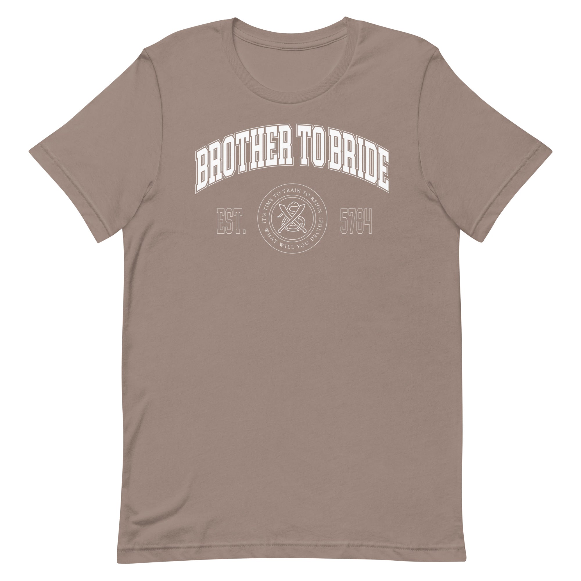 "Brother To Bride" Collegiate Unisex T-Shirt