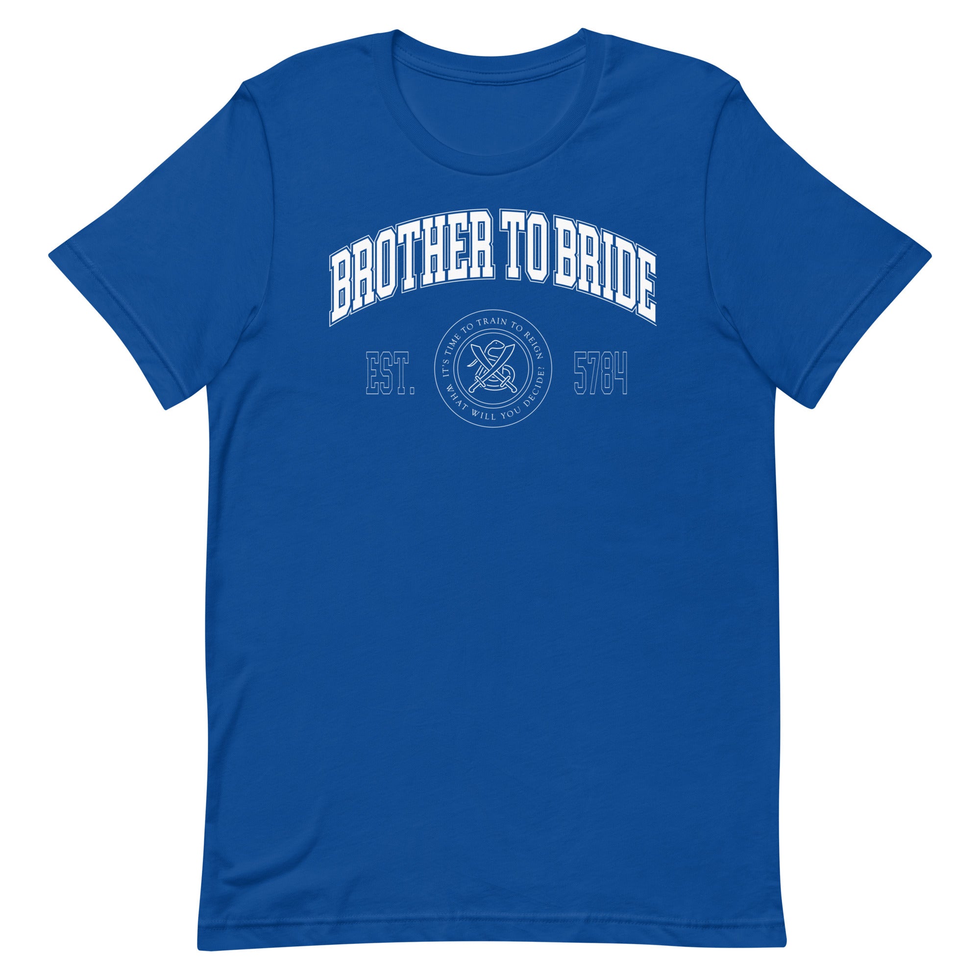 "Brother To Bride" Collegiate Unisex T-Shirt