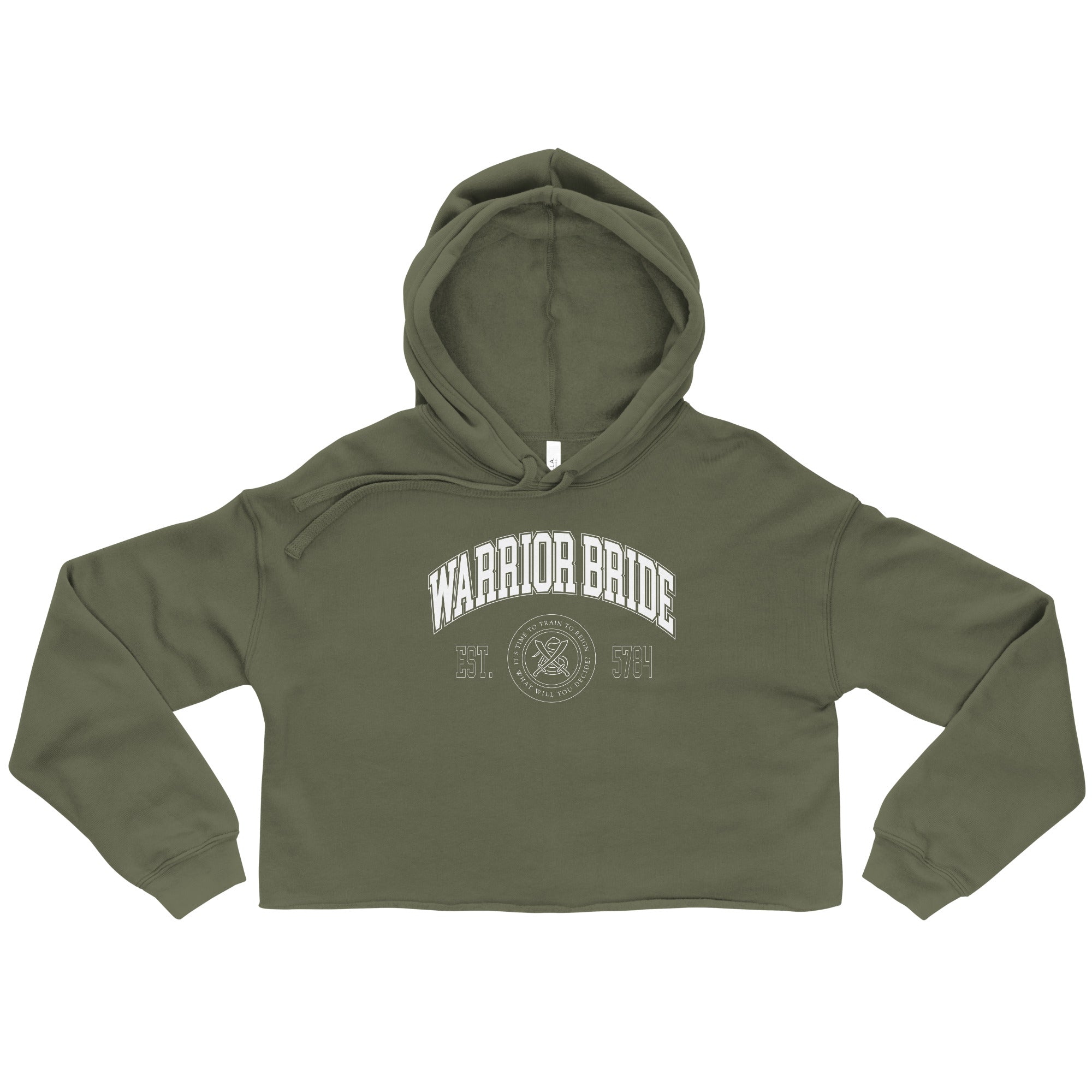"Warrior Bride" Collegiate Crop Hoodie