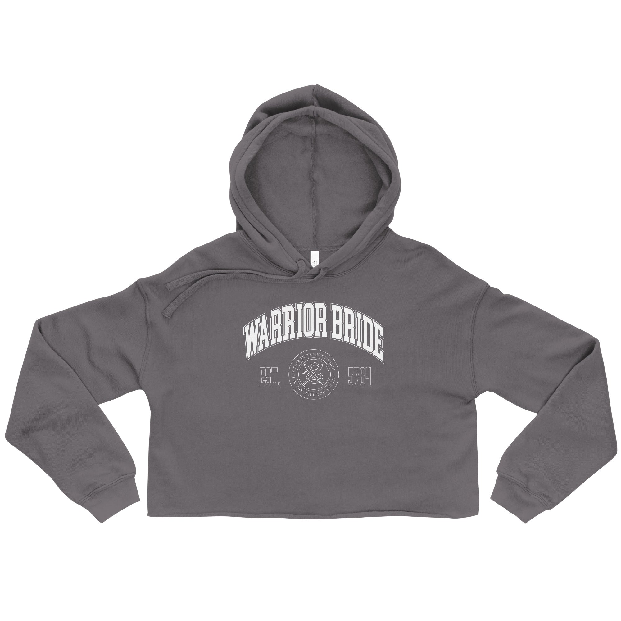 "Warrior Bride" Collegiate Crop Hoodie