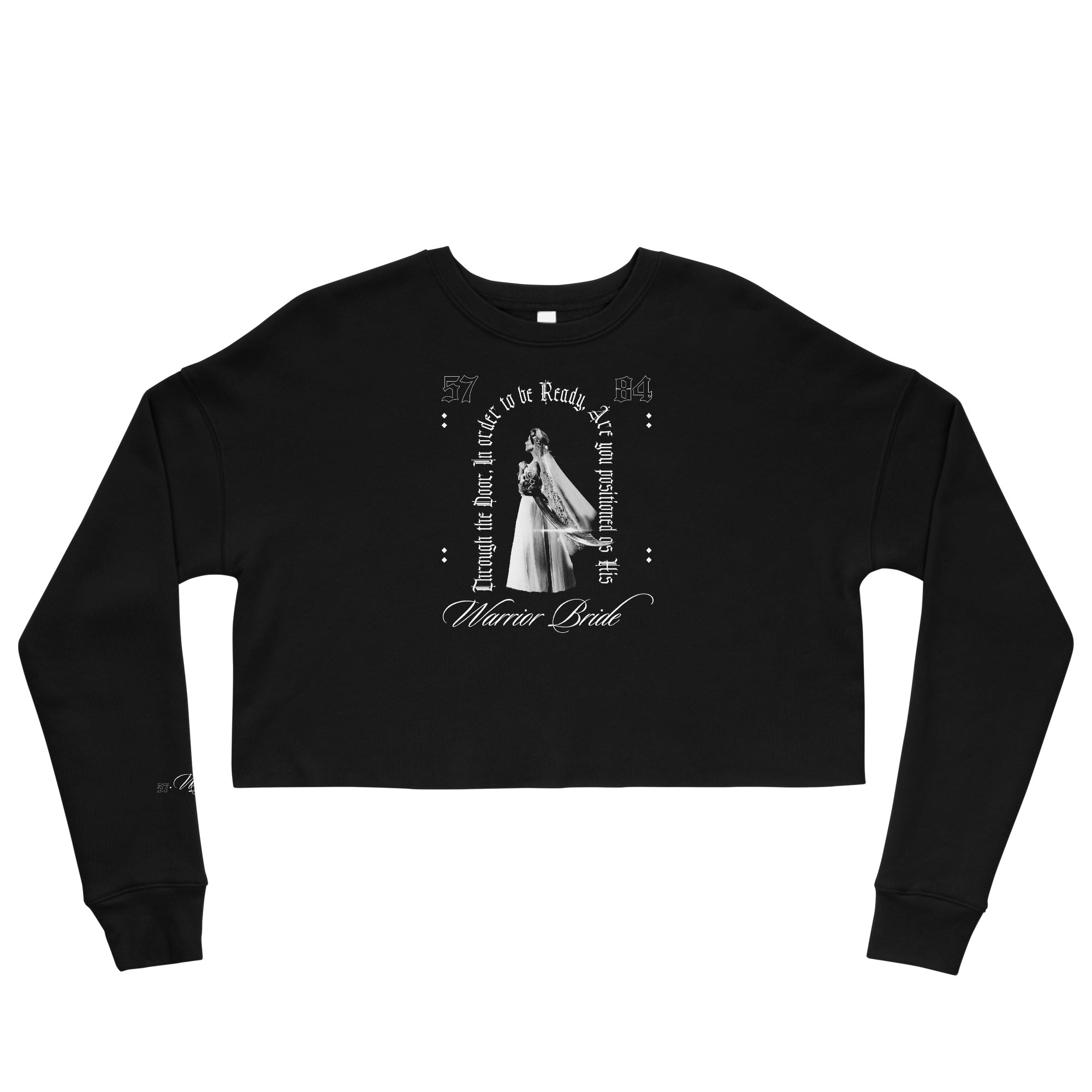 "Warrior Bride" Doorway Crop Sweatshirt