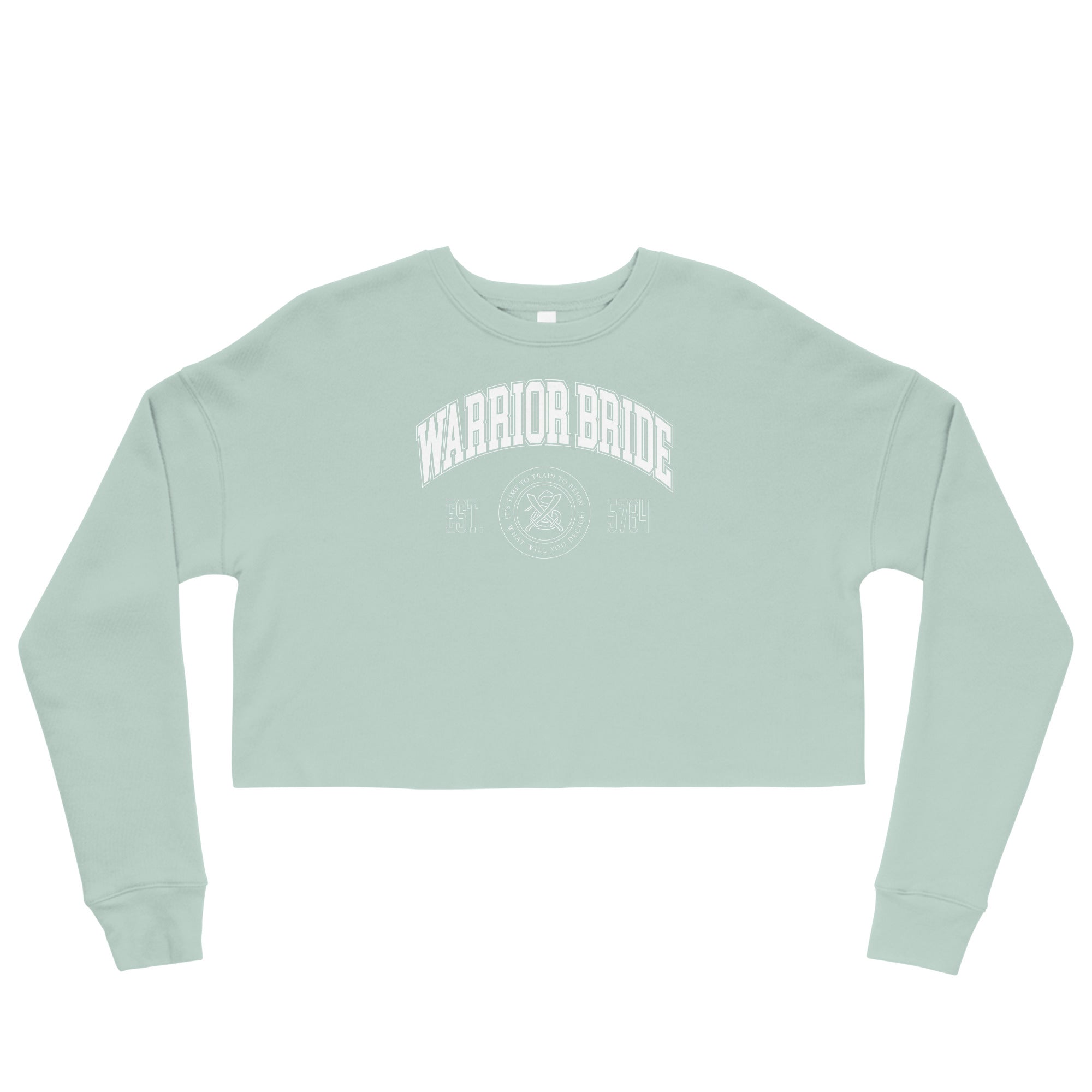 "Warrior Bride" Collegiate Crop Sweatshirt