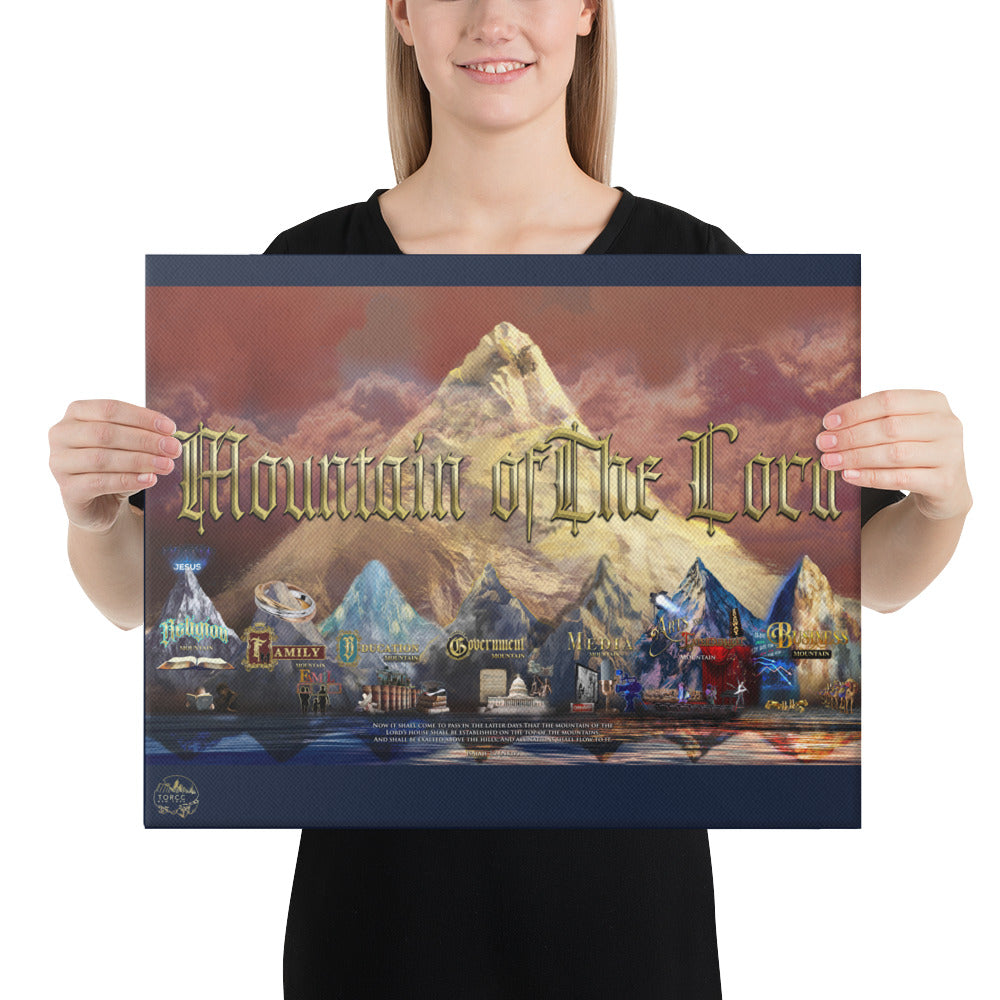 "The Mountain Of The Lord" Prophetic Canvas | Seven Mountain Series