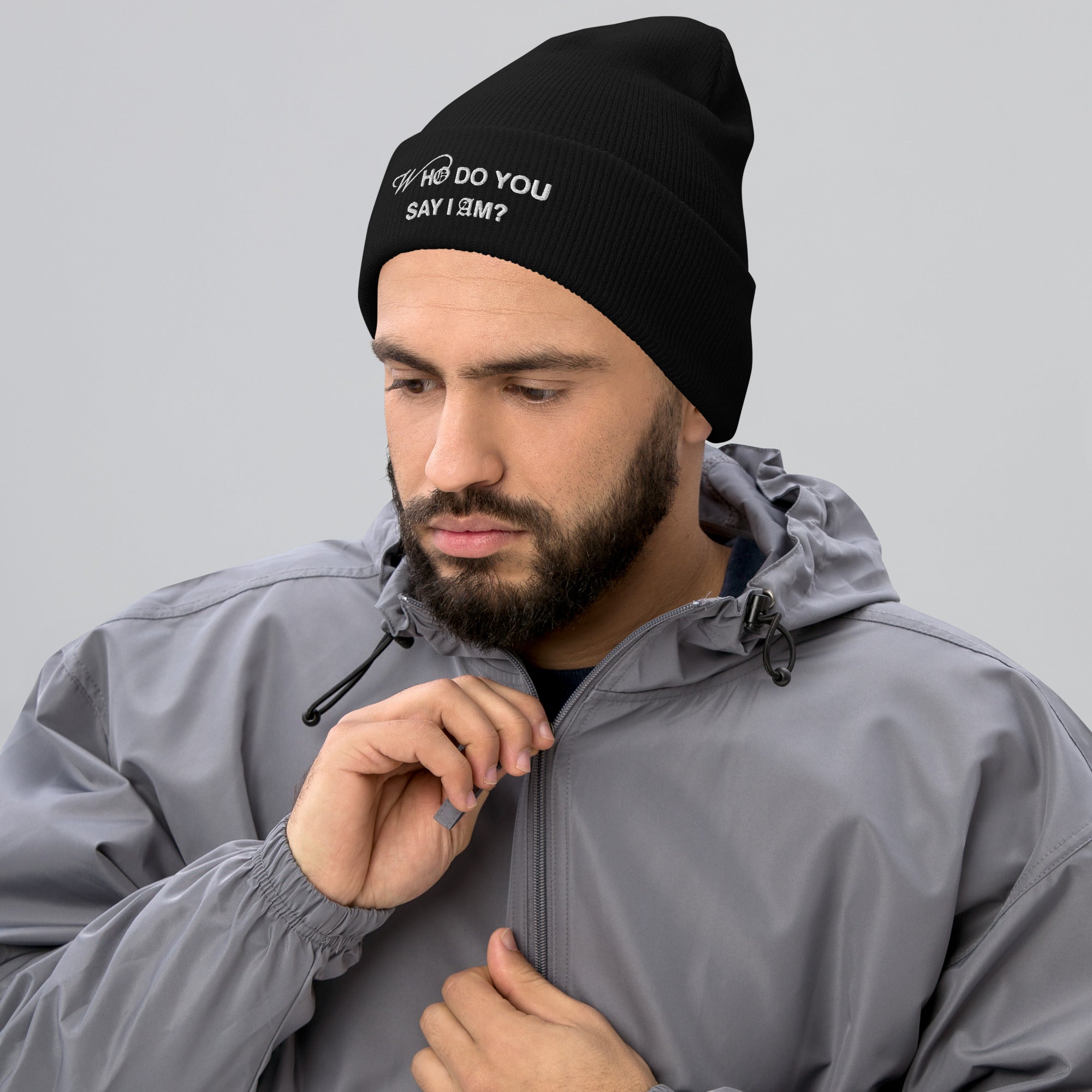 "Who Do You Say I Am?" | Cuffed Beanie - Unisex