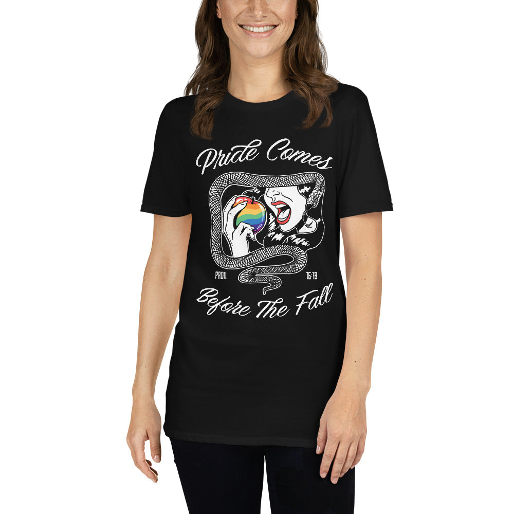 "Pride Comes Before The Fall." (Eve) - Women’s T-Shirt
