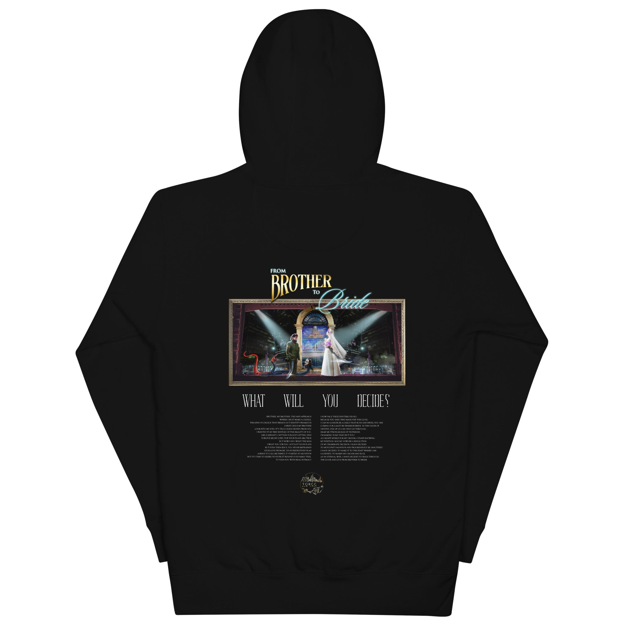"Brother To Bride" Banner Unisex Hoodie