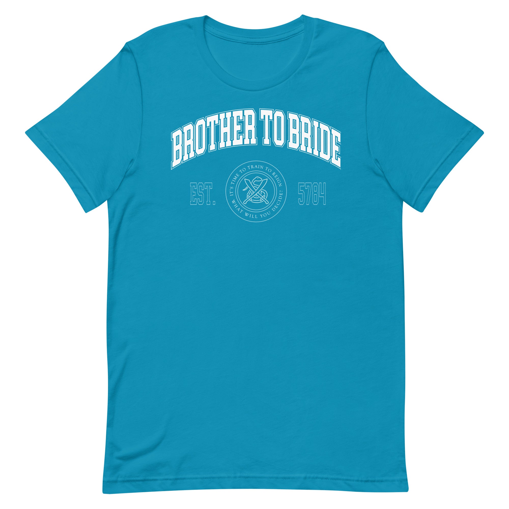 "Brother To Bride" Collegiate Unisex T-Shirt