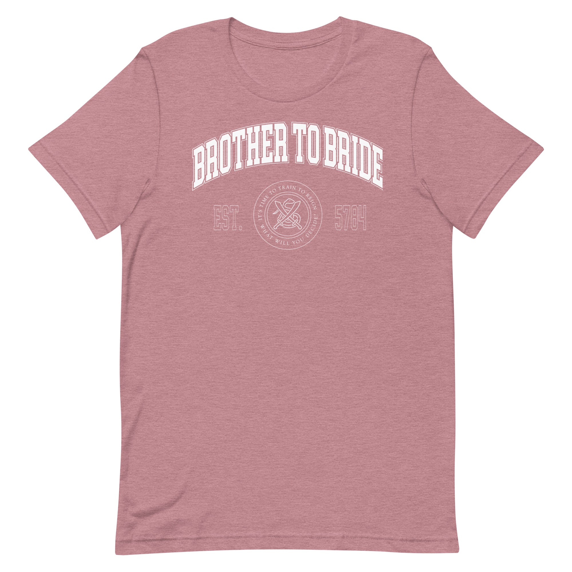 "Brother To Bride" Collegiate Unisex T-Shirt