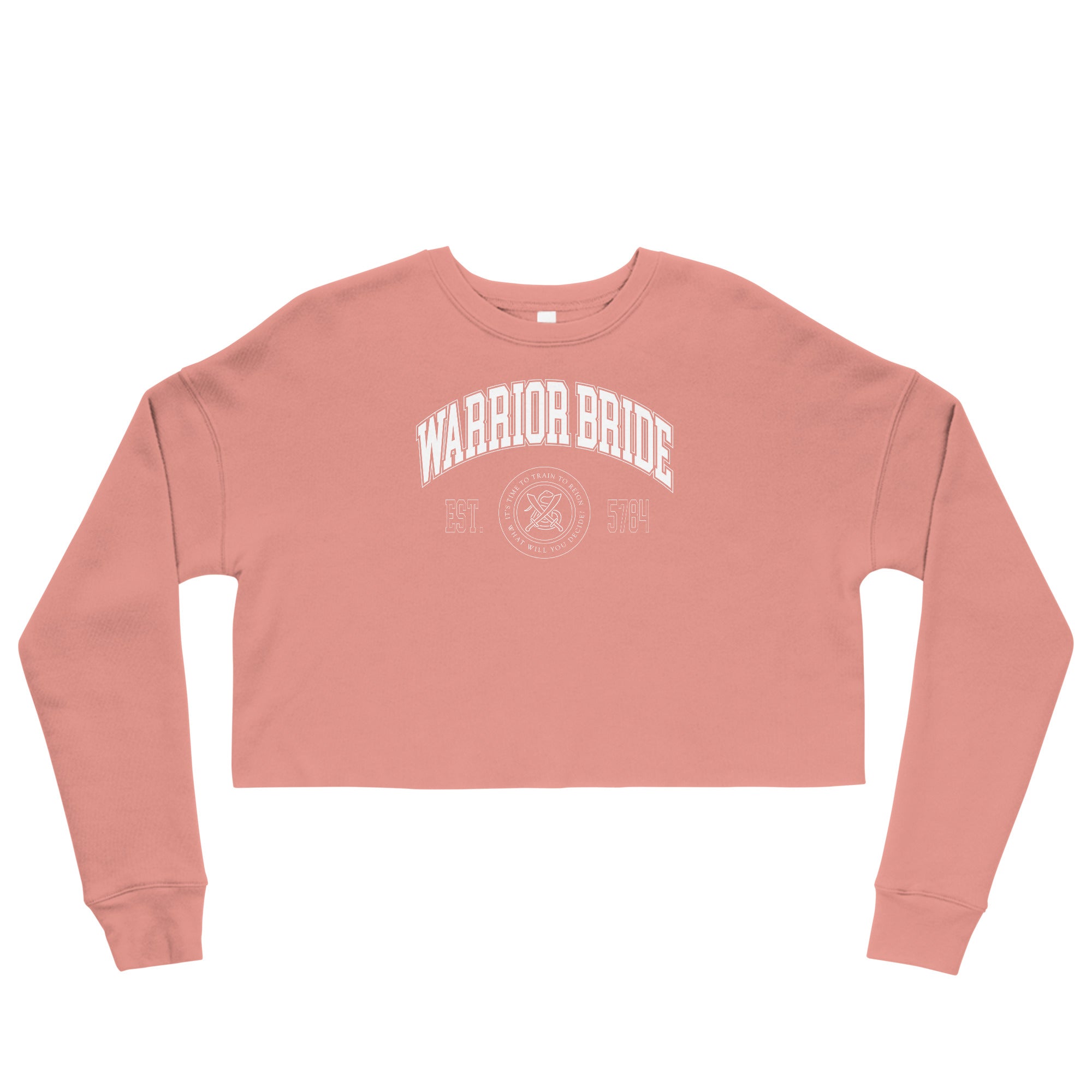 "Warrior Bride" Collegiate Crop Sweatshirt