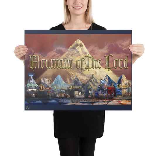 "The Mountain Of The Lord" Prophetic Canvas | Seven Mountain Series