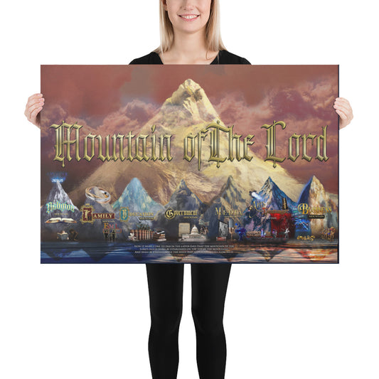 "The Mountain Of The Lord" Prophetic Canvas | Seven Mountain Series